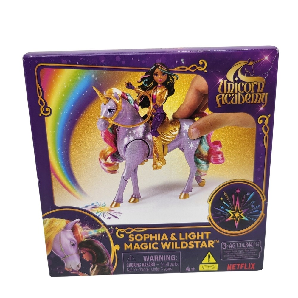 Unicorn Academy Sophia & Light Magic‎ Wildstar Doll Unicorn Set Light-Up